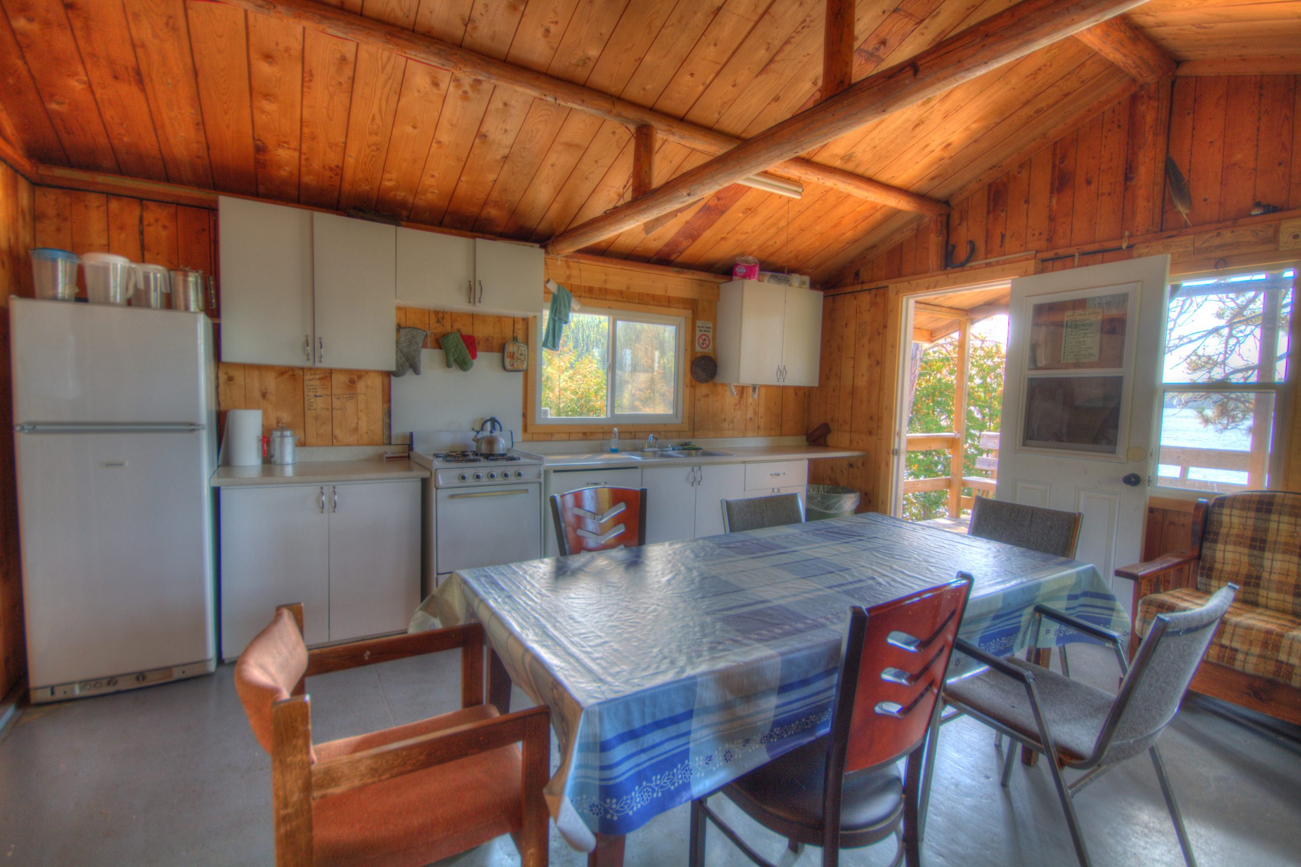 Gamble Lake cabin kitchen