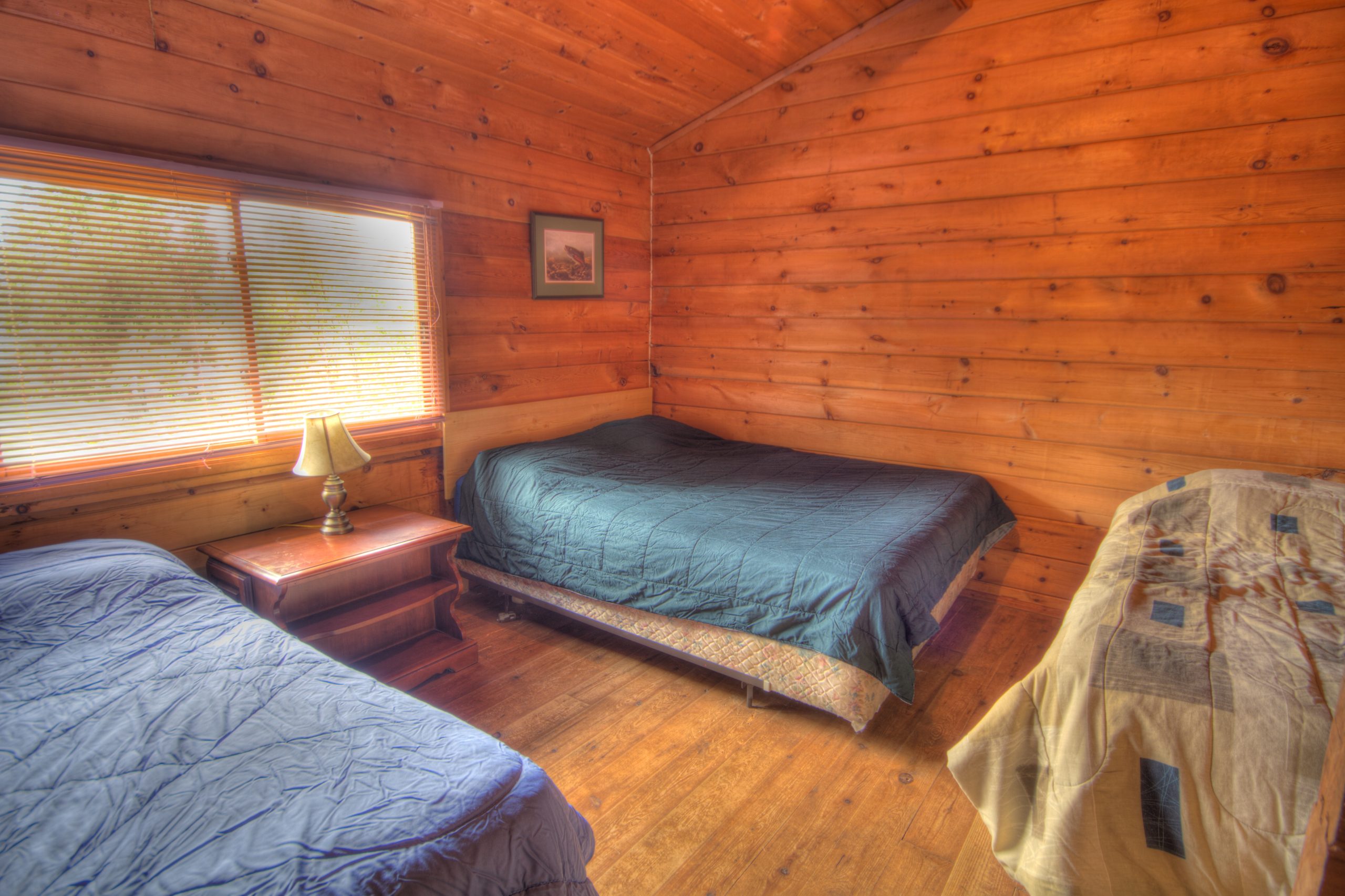 Bedroom in large Nym cabin