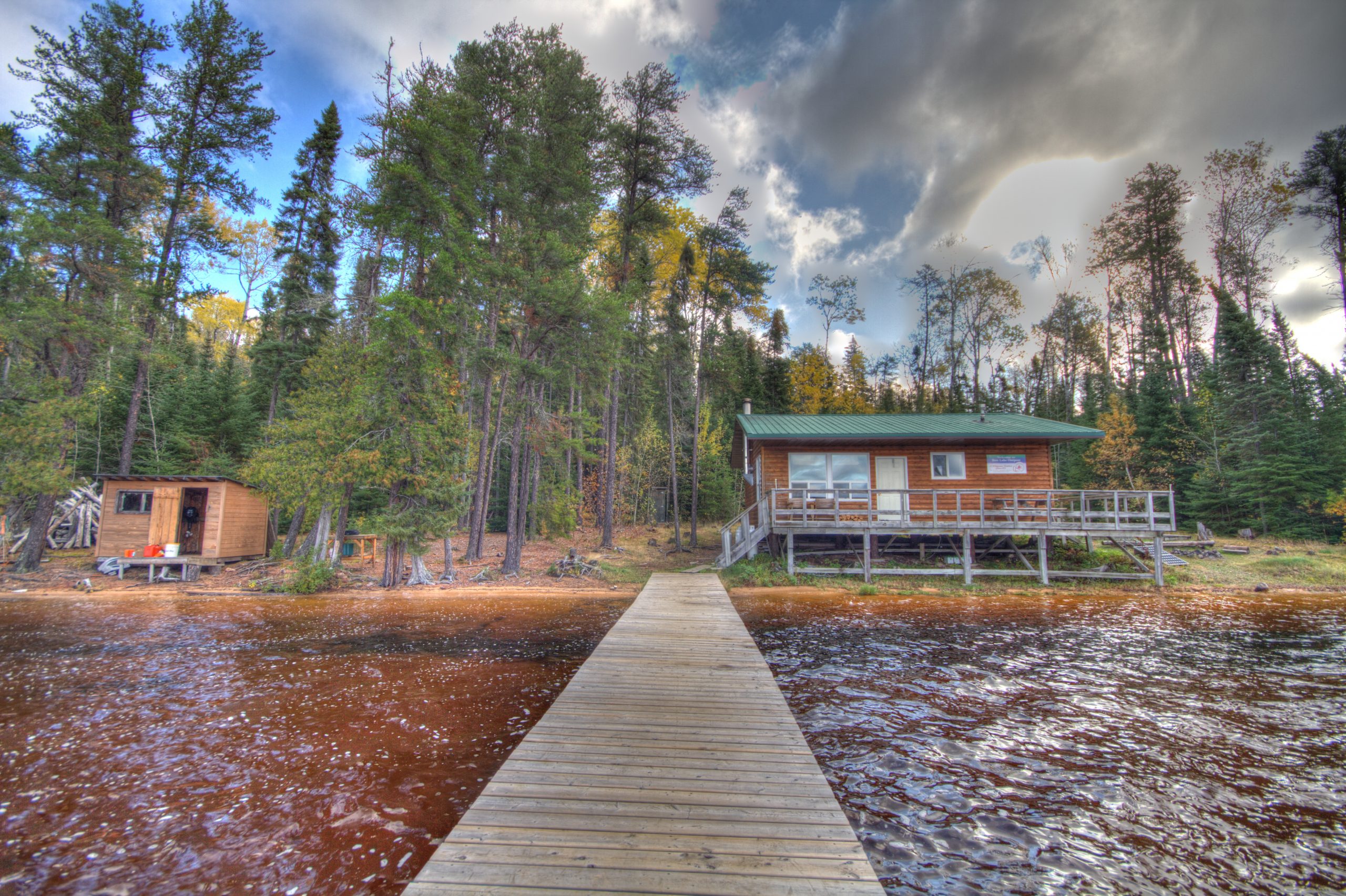 Bow Lake cabin exterior
